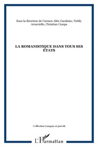 La romanistique dans tous ses états_cover