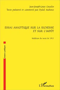 Essai analytique sur la richesse et sur l'impôt_cover