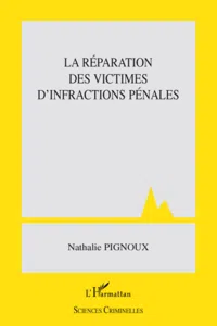 La réparation des victimes d'infractions pénales_cover