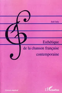 Esthétique de la chanson française contemporaine_cover