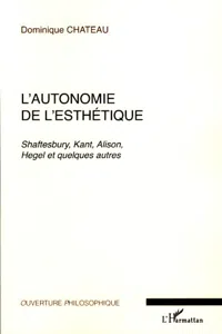 L'autonomie de l'esthétique_cover