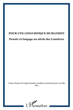 Pour une linguistique humaniste