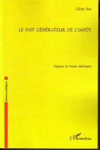 Le fait générateur de l'impôt_cover