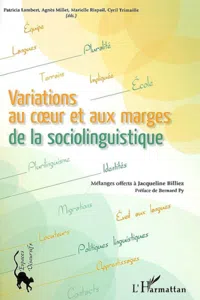 Variations au coeur et aux marges de la sociolinguistique_cover