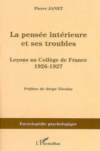 La pensée intérieure et ses troubles_cover