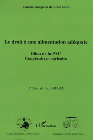 Le droit à une alimentation adéquate