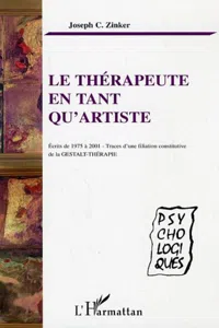 Le thérapeute en tant qu'artiste_cover