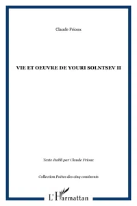 Vie et oeuvre de Youri Solntsev II_cover