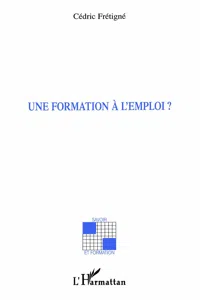 Une formation à l'emploi ?_cover