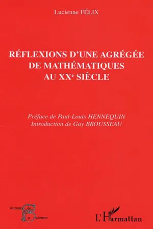 Réflexions d'une agrégée de mathématiques au XXe siècle