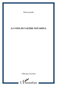 La voix de Valère Novarina_cover