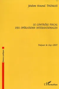 Le contrôle fiscal des opérations internationales_cover