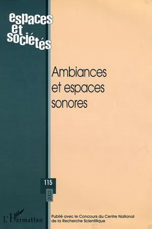 Ambiances et espaces sonores