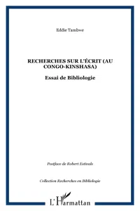 Recherches sur l'écrit_cover