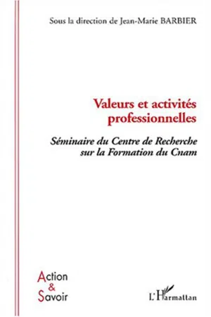 Valeurs et activités professionnelles