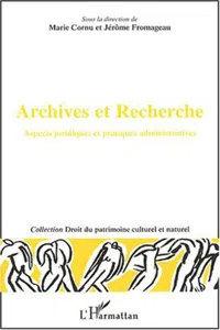 Archives et Recherche_cover