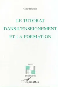 LE TUTORAT DANS L'ENSEIGNEMENT ET LA FORMATION_cover