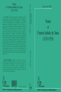 VENISE ET L'ÉMIRAT HAFSIDE DE TUNI_cover