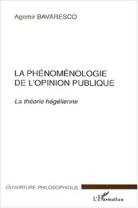 LA PHÉNOMÉNOLOGIE DE L'OPINION PUBLIQUE_cover