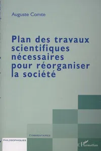 PLAN DES TRAVAUX SCIENTIFIQUES NÉCESSAIRES POUR RÉORGANISER LA SOCIÉTÉ_cover