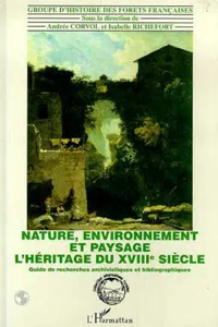 Nature, environnement et paysage_cover