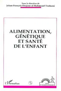 Alimentation, génétique et santé de l'enfant_cover