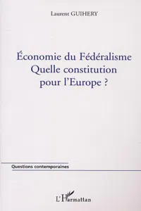 ÉCONOMIE DU FÉDÉRALISME_cover