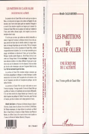 Les partitions de Claude Ollier