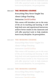 The Missing Course_cover