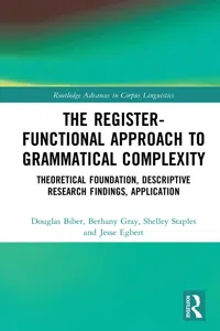 The Register-Functional Approach to Grammatical Complexity_cover