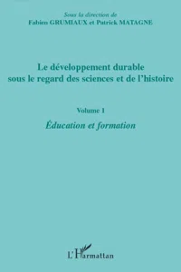 Le développement durable sous le regard des sciences et de l'histoire_cover