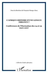 L'Afrique histoire d'une longue errance ?_cover