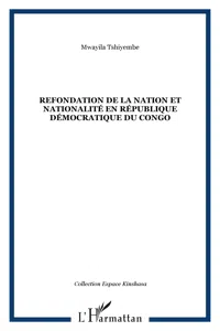 Refondation de la nation et nationalité en République démocratique du Congo_cover