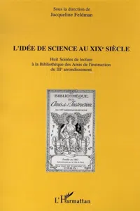 L'idée de science au XIXè siècle_cover