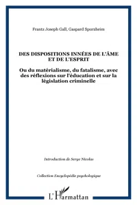 Des dispositions innées de l'âme et de l'esprit_cover