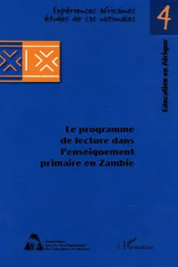 Le programme de lecture dans l'enseignement primaire en Zamb_cover