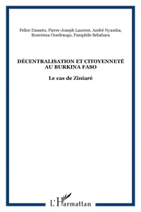 Décentralisation et citoyenneté au Burkina Faso_cover