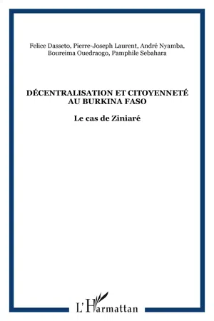 Décentralisation et citoyenneté au Burkina Faso