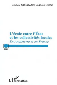 L'école entre l'Etat et les collectivités locales_cover