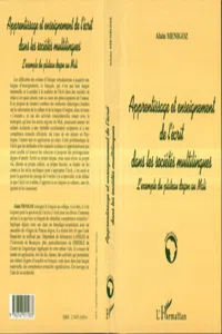 APPRENTISSAGE ET ENSEIGNEMENT DE L'ECRIT DANS LES SOCIÉTÉS MULTILINGUES_cover