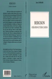 Bergson création et éducation_cover