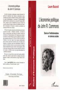 ECONOMIE POLITIQUE DE JOHN R. COMMONS_cover