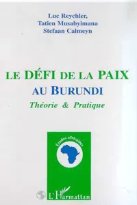 LE DEFI DE LA PAIX AU BURUNDI_cover