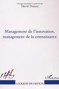 MANAGEMENT DE L'INNOVATION, MANAGEMENT DE LA CONNAISSANCE_cover