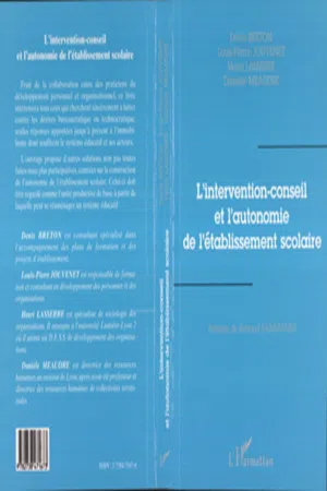 L'intervention-Conseil et l'autonomie de l'établissement Scolaire