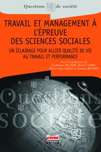 Travail et management à l'épreuve des sciences sociales_cover