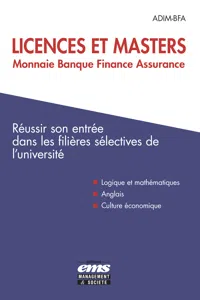 Licences et Masters Monnaie Banque Finance Assurance_cover