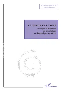 Le sentir et le dire_cover