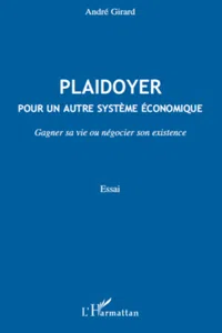 Plaidoyer pour un autre système économique_cover