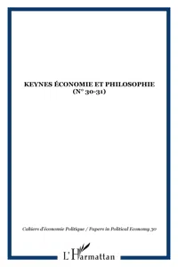 Keynes économie et philosophie_cover